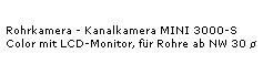 Ihr Profi Partner fr Rohrkamera ist G. Drexl. Die Herstellung von Rohrkamera erfolgen seit 1986 im Produktionszentrum der Firma G. Drexl in Regensburg.
